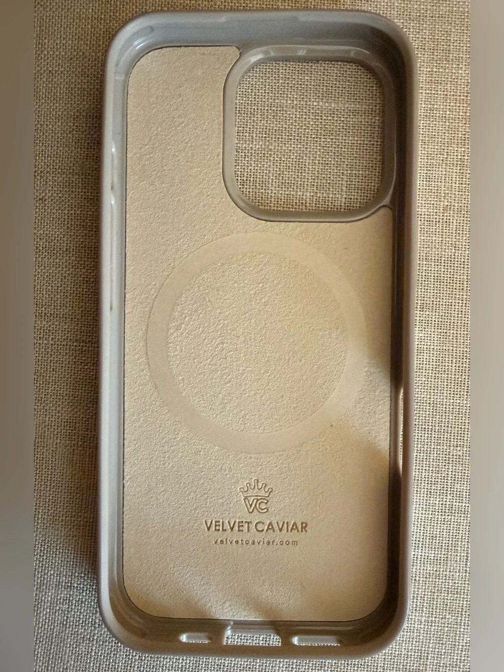 Velvet Caviar Checkerboard Phone Case - Tan & White